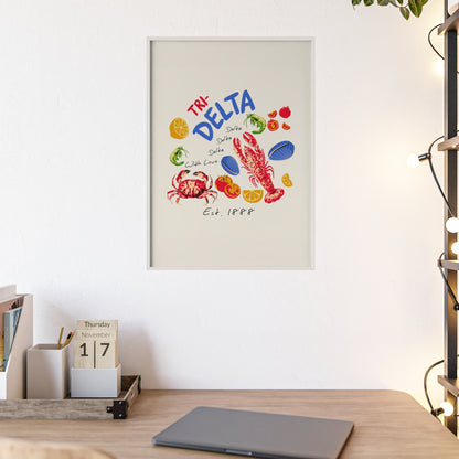 Tri Delta Sorority Framed Poster