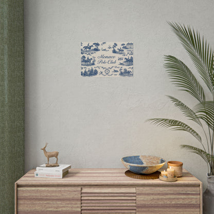 Monaco Polo Club Print | French Toile Equestrian Art