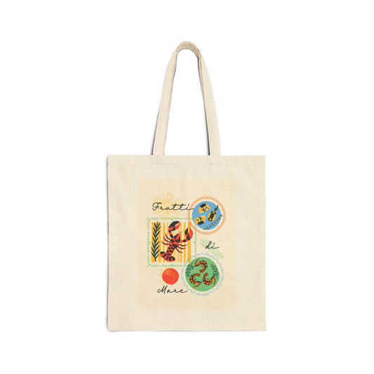 Vintage Botanical Collage Tote Bag | Canvas Shopping Bag