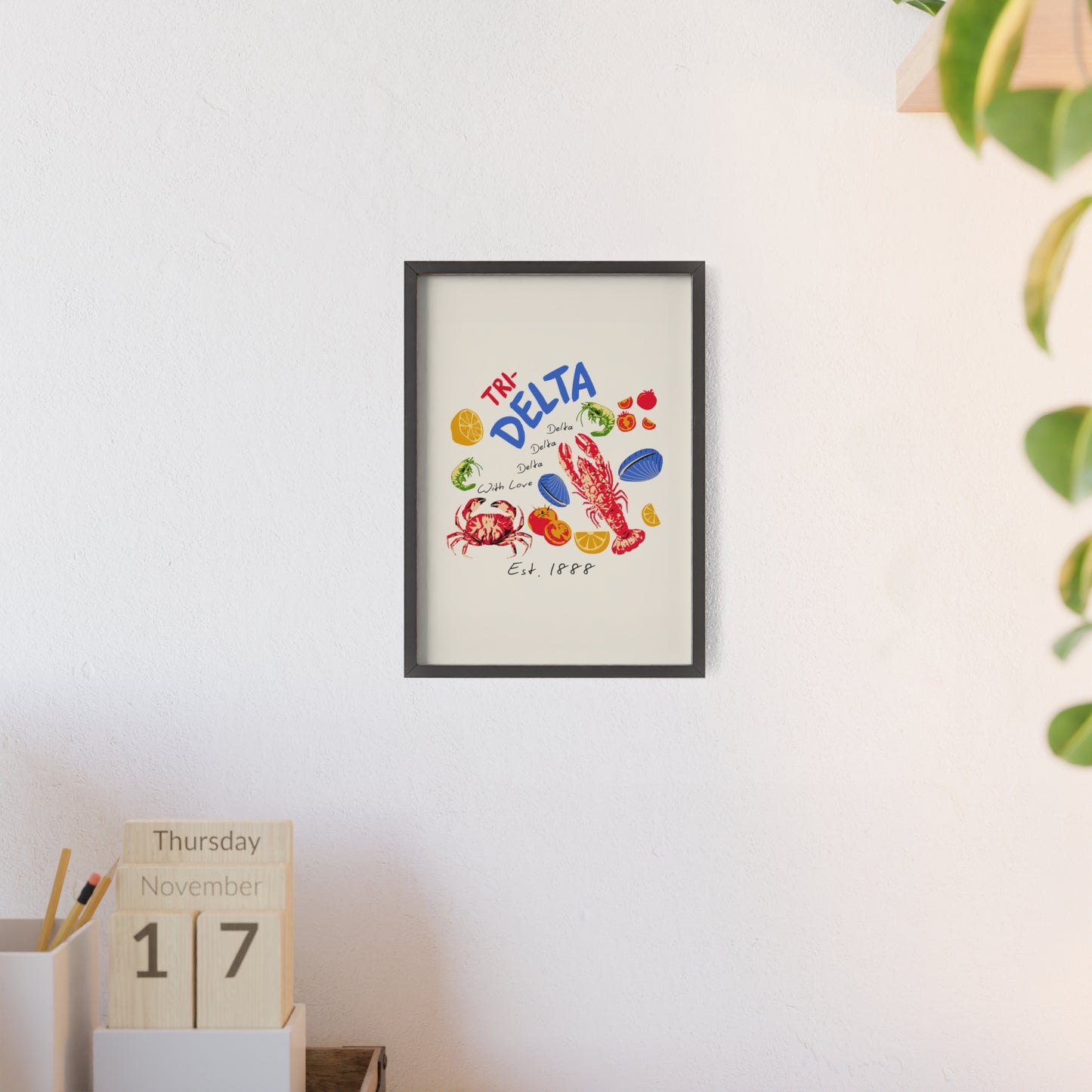 Tri Delta Sorority Framed Poster